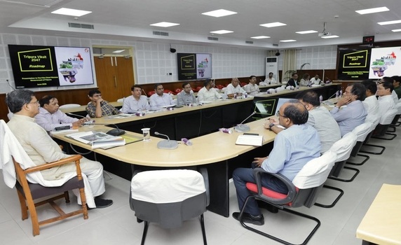 Tripura CM Dr Manik Saha chairs high-level meeting on Viksit Tripura 2047.
